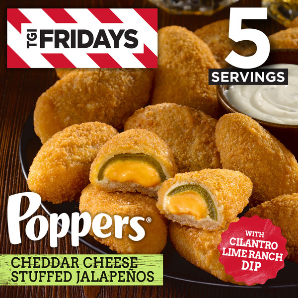 TGIF Poppers Cheddar Cheese Stuffed Jalapeños with Cilantro Lime