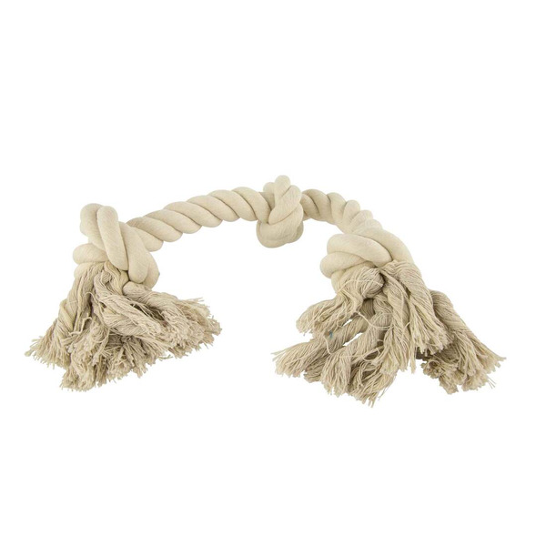 Play On 3 Knot Rope Toy - Natural