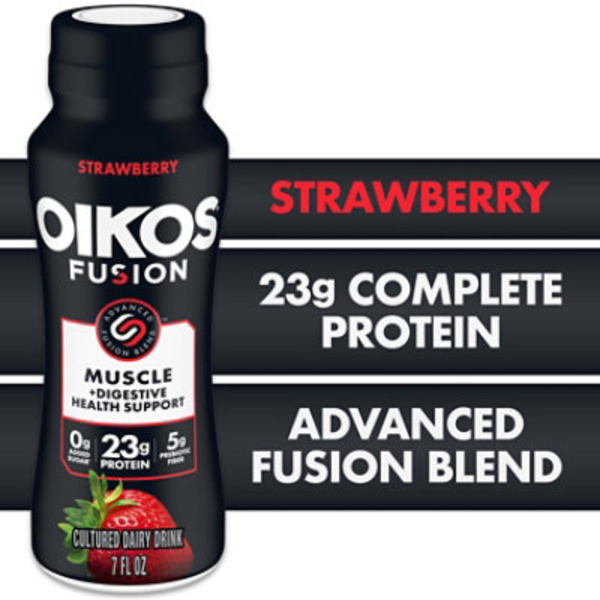 Oikos Fusion Drink, Strawberry, 7 Fl Oz Bottle