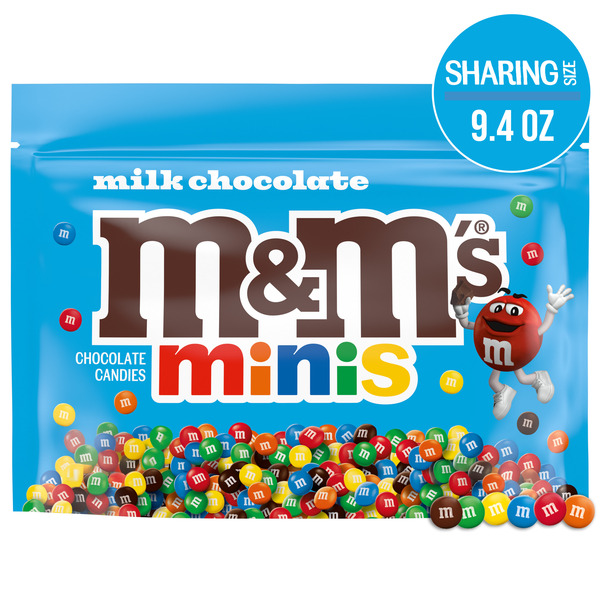 M&M's MINIS Milk Chocolate Summer Candy Sharing Size Resealable