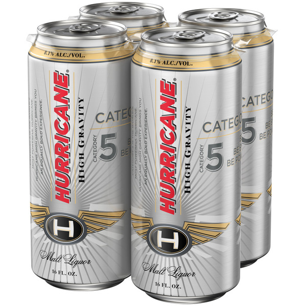 Hurricane High Gravity 6% High Gravity Malt Liquor, 4 Pack 16 Fl