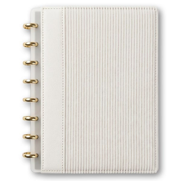TUL Discbound Notebook, Corduroy Cover, Junior, Narrow Ruled, 60 Sheets - Beige