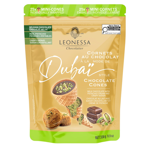 Leonessa Dubai Chocolate Cones 338 g