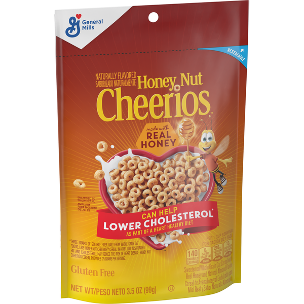 General Mills Honey Nut Cheerios Bag Cereal