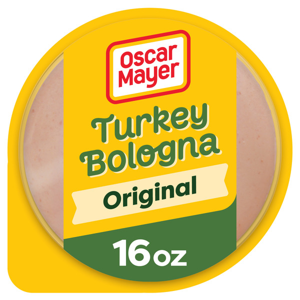 Oscar Mayer Turkey Bologna Sliced Deli Sandwich Lunch Meat with 50% Lower Fat