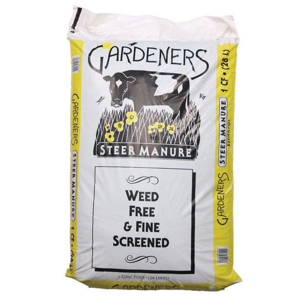 Gardeners Steer Manure 1 CU FT Organic Compost and manure