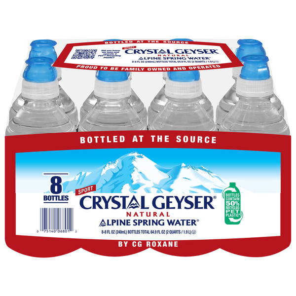 Crystal Geyser Natural Alpine Spring Water Same-Day Delivery or