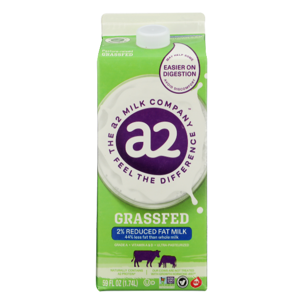 a2 Milk Grassfed 2% Reduced Fat Milk Same-Day Delivery or Pickup