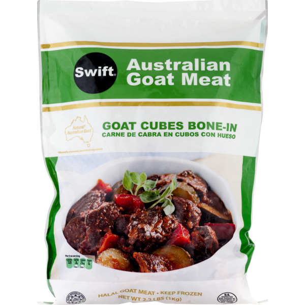 Swift Australian Goat Meat Goat Cubes BoneIn (2.2 lb) Instacart