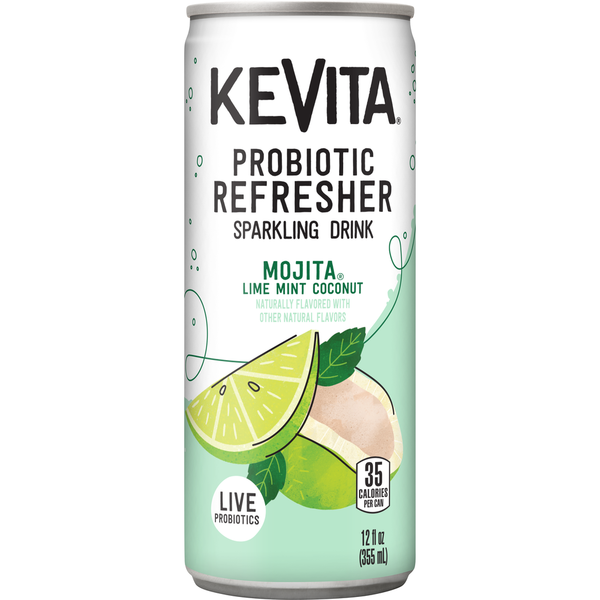 KeVita Probiotic Refresher Mojita Lime Mint Coconut Sparkling