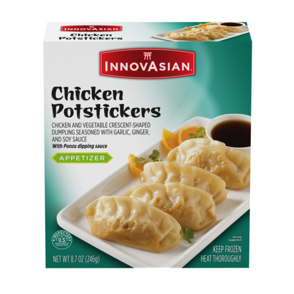 InnovAsian Chicken Potstickers, Frozen Appetizer Same-Day Delivery