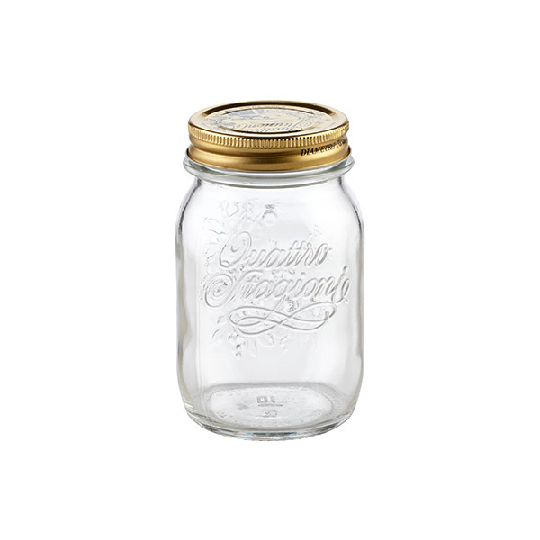 Bormioli Rocco 17-Ounce Clear Regular Mouth Quattro Stagioni Canning Set