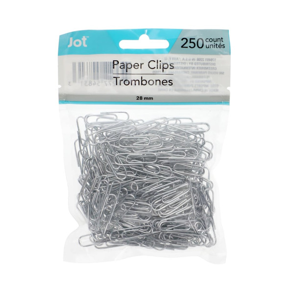 Jot 28mm Silver Paperclips Same-Day Delivery | Dollar Tree