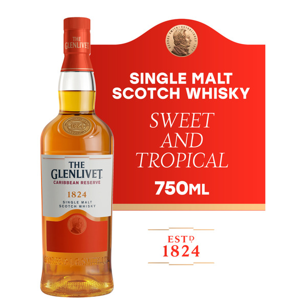 The Glenlivet Caribbean Reserve Single Malt Scotch Whisky Same-Day