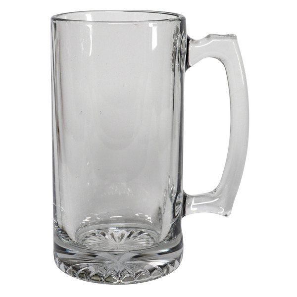 Large Glass Beer Mug