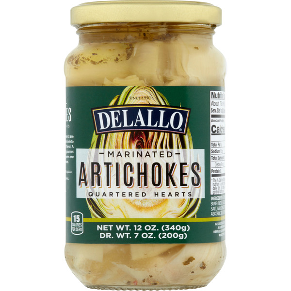 DeLallo Artichokes, Marinated, Quartered Hearts Same-Day Delivery