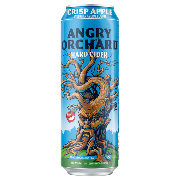 Angry Orchard Crisp Apple Hard Cider, Spiked (568ml. Can) Same-Day