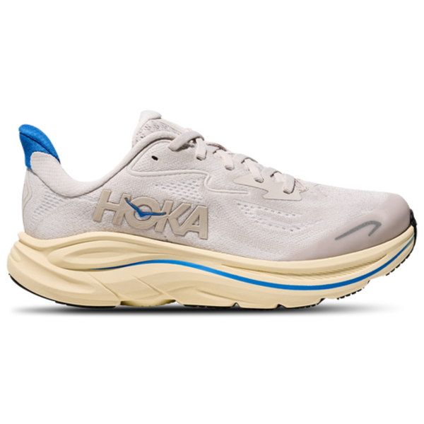 HOKA Big Kids' Clifton 10 Running Shoes, Size 6.5 - Stucco/Virtual Blue