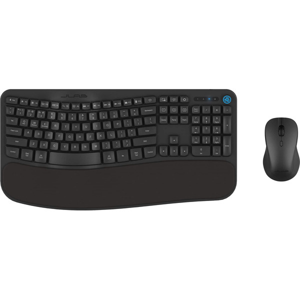 JLab Flow Bundle Multi-device Wireless Ergonomic Keyboard & Mouse Set - Black