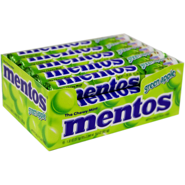 Mentos - Green Apple Candy - 15/1.3 oz