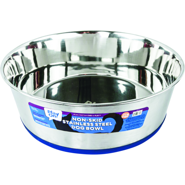 Play On Non Skid Stainless Steel Dog Bowl