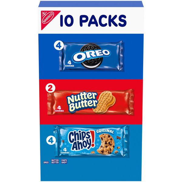 Oreo Cookies Variety Pack, Oreo, Nutter Butter, And ​Chips Ahoy!, Snack Packs 16.4 oz