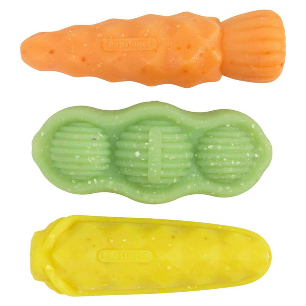 Outward Hound Pupstages Flex-Force Veggie Trio 3-Piece Dog Toy Set