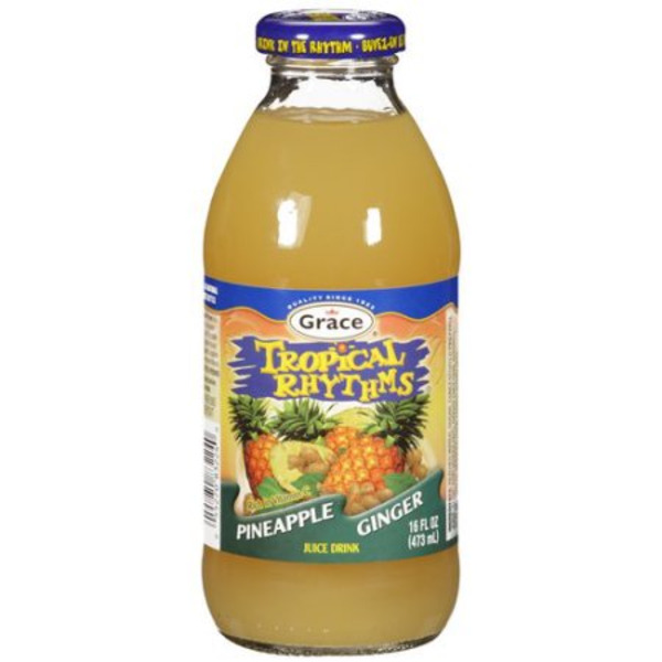 Grace - Tropical Rhythms Pineapple Ginger Juice Drink - 12/16 oz glass bottles