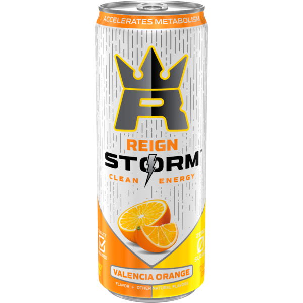 Reign Storm Valencia Orange, Fitness & Wellness Energy Drink, 12