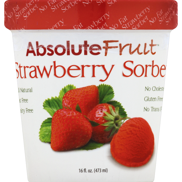 Absolute Fruit Strawberry Sorbet Pint Same-Day Delivery or Pickup ...