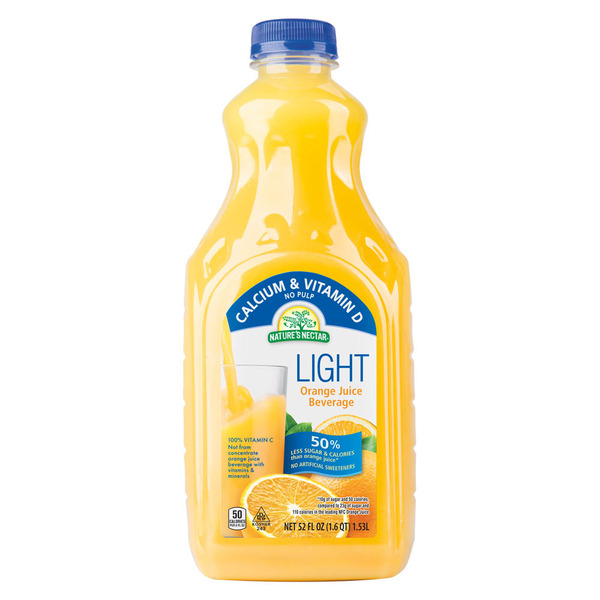 Nature's Nectar Calcium Vitamin D Light Orange Juice Same-Day