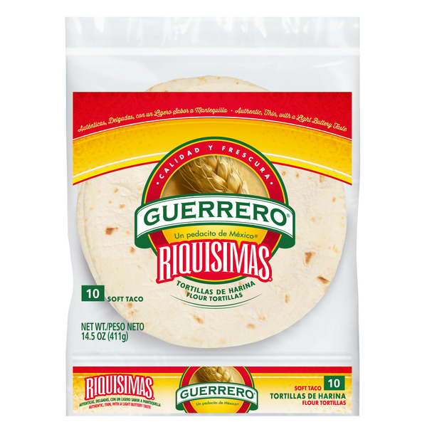 Guerrero Riquisimas Soft Taco Flour Tortillas