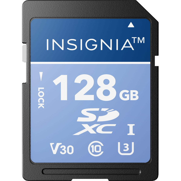 Insignia 128GB SDXC UHS-I Memory Card, Up to 200 MB/s Read Speed
