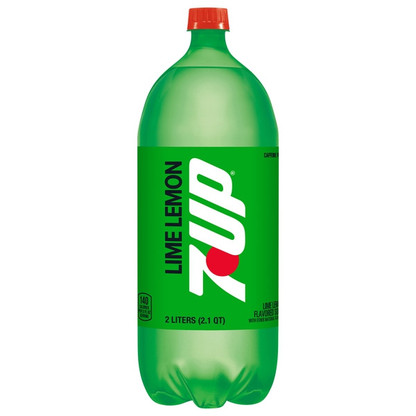 7UP Lime Lemon Soda, 2 L bottle