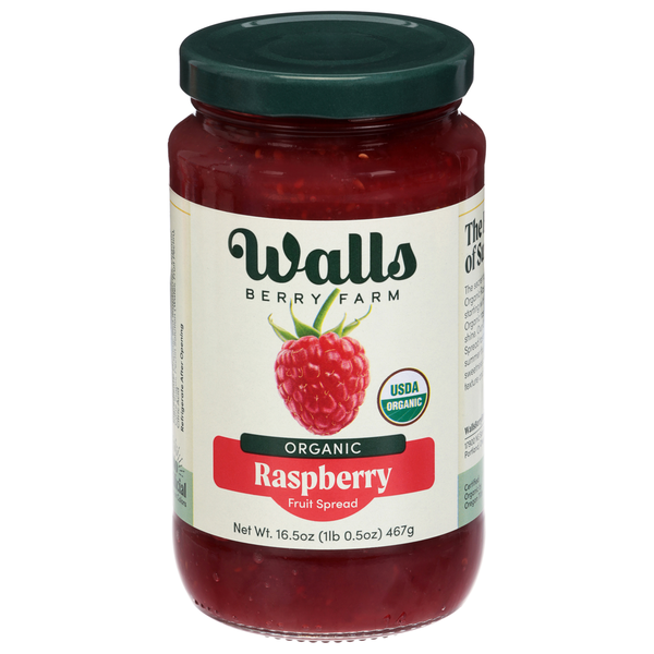 Walls Berry Farm Organic Raspberry Fruit Spread