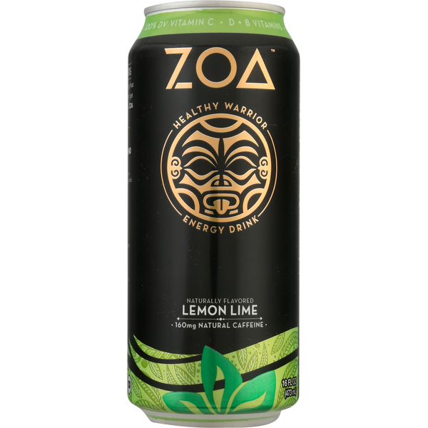 ZOA Energy Drink, Lemon Lime Same-Day Delivery or Pickup
