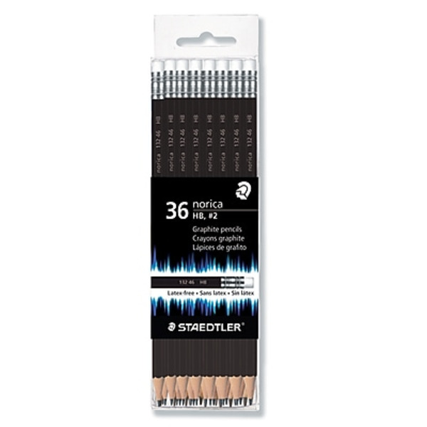 STAEDTLER 132 49CB36 No. 2 Medium Lead Norica Wooden Pencils