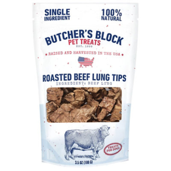 Butchers Dog Treats, 100% Natural, Roasted Beef, Lung Tips