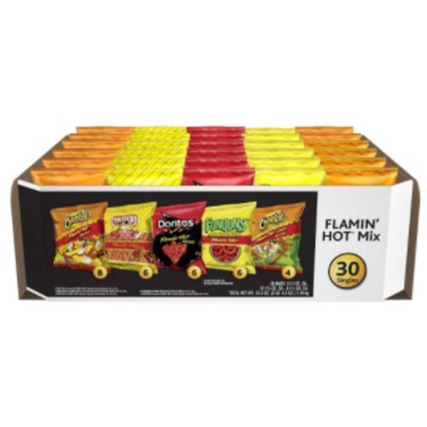 Frito-Lay Flamin' Hot Mix Variety Pack, 30 Ct
