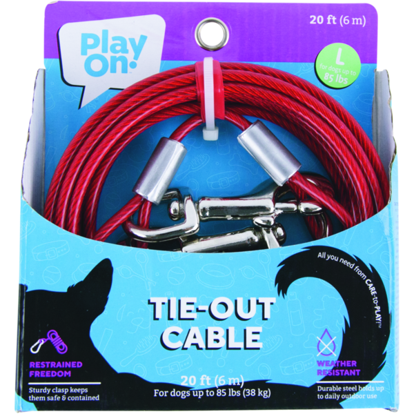 Play On Tie-Out Dog Cable