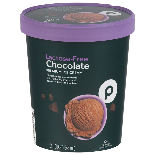 Publix Ice Cream, Premium, Lactose-Free, Chocolate Same-Day
