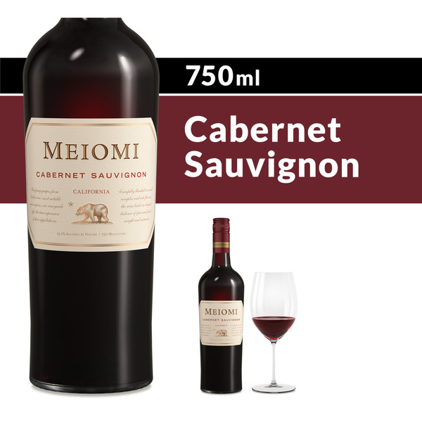 Meiomi Cabernet Sauvignon Red Wine Bottle Same-Day Delivery or