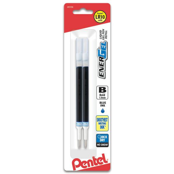 Pentel LR10BP2C 1.0mm Blue EnerGel Refills