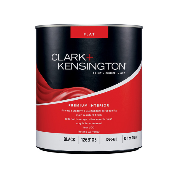 Clark + Kensington Flat Black Internal Paint & Primer
