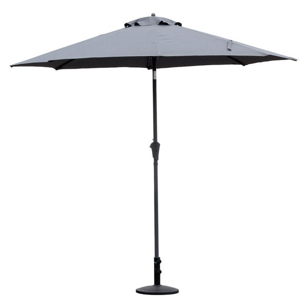 aldi sale patio umbrella Belavi 9 Foot Aluminium Umbrella, Cool Gray Same-Day Delivery or Pickup