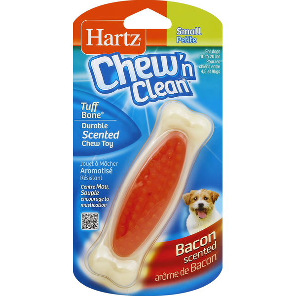Hartz Tuff Bone, Bacon Scented, Small