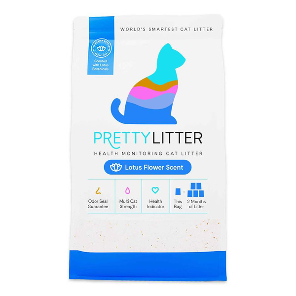 PrettyLitter Health Monitoring Lotus Flower Scent Cat Litter