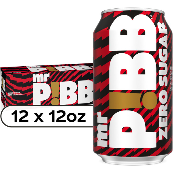 PIBB XTRA Zero Sugar Cherry Soda Can