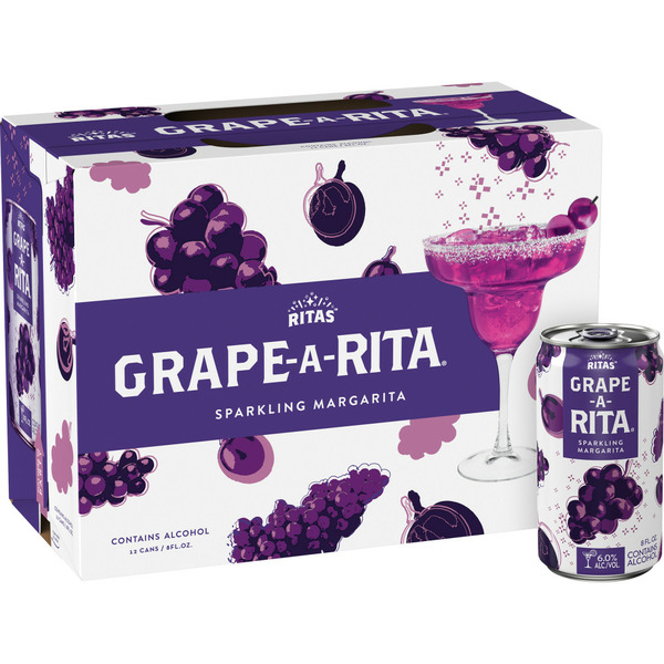 Ritas Grape-A-Rita Sparkling Margarita Malt Beverage Same-Day