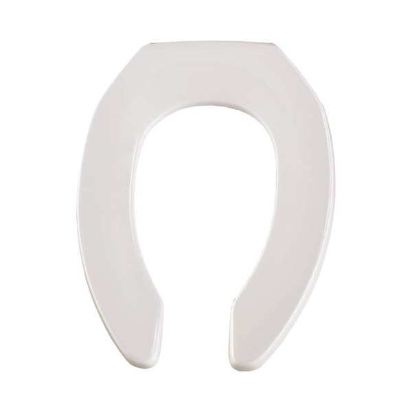 Mayfair by Bemis Plastic White Elongated Toilet Seat